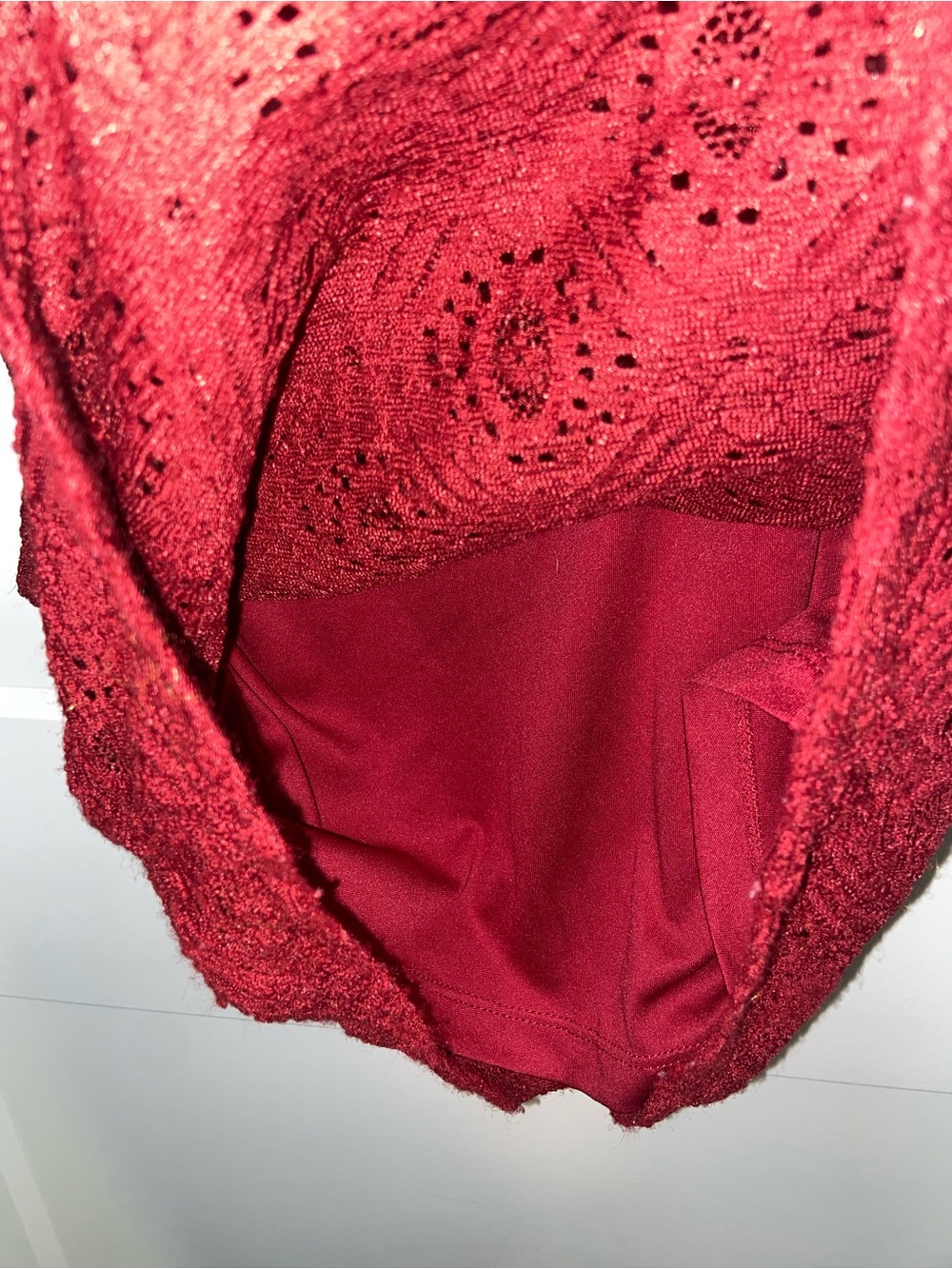 Forever 21 Burgundy Lace Mini Dress - Picture 7 of 11